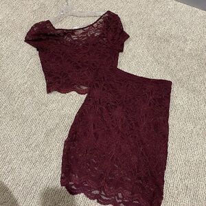 Speechless skirt and top